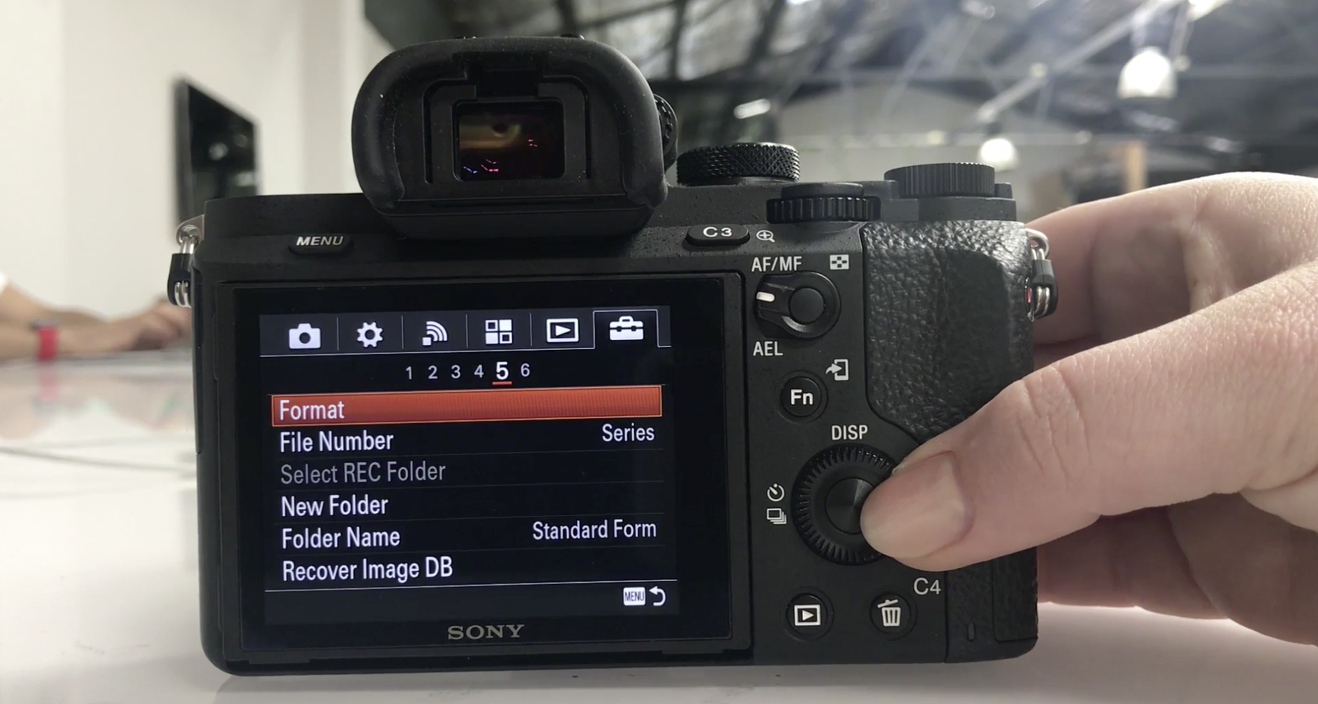 how to format sd card on camera