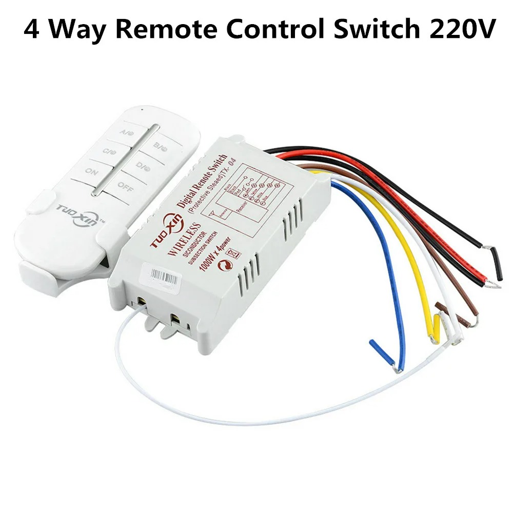 4 Way Wireless Remote Smart Switch