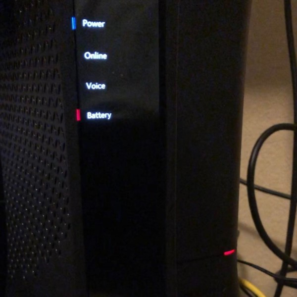 spectrum wifi modem blinking red