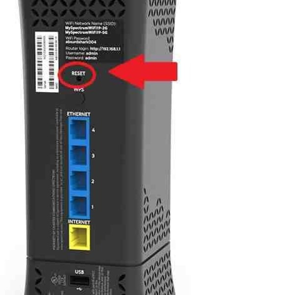 spectrum wifi modem blinking red